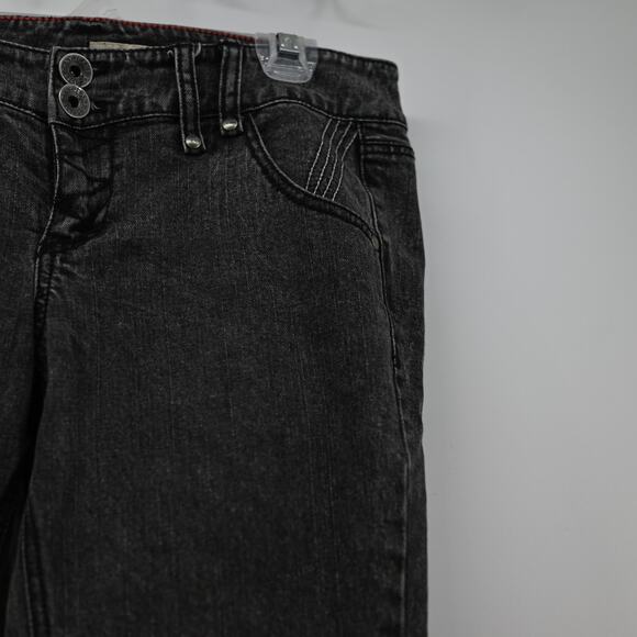 DKNY Skinny Jeans Y2K Style Zipper Faded Black Women Size 30 - Picture 7 of 15